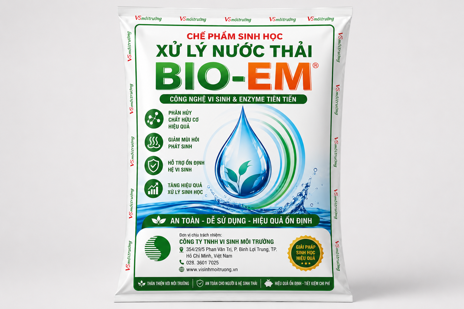 Giải pháp vi sinh & enzyme tiên tiến cho hệ thống xử lý nước thải BIO-EM