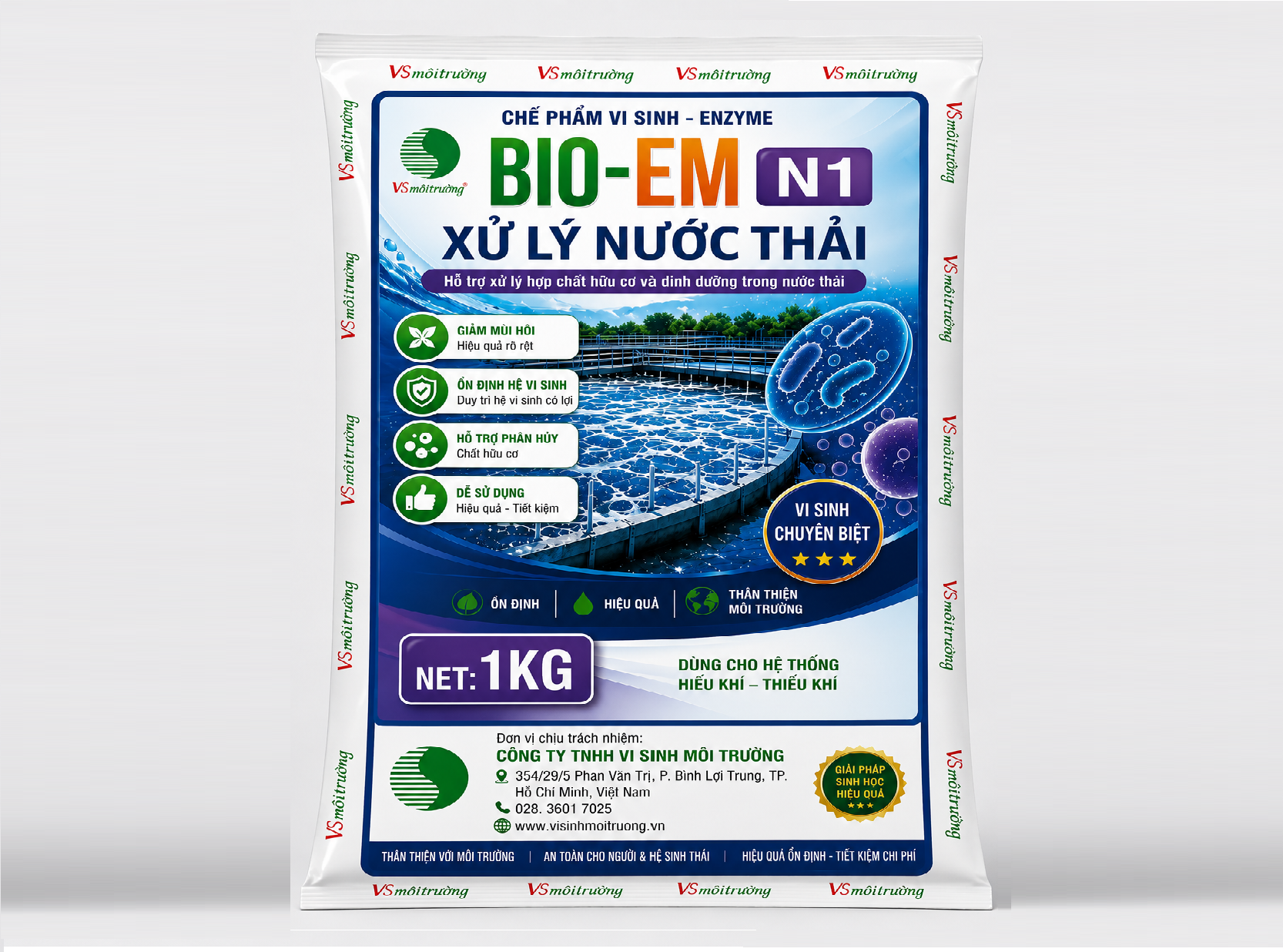 CHẾ PHẨM VI SINH – ENZYME XỬ LÝ NƯỚC THẢI BIO-EM N1