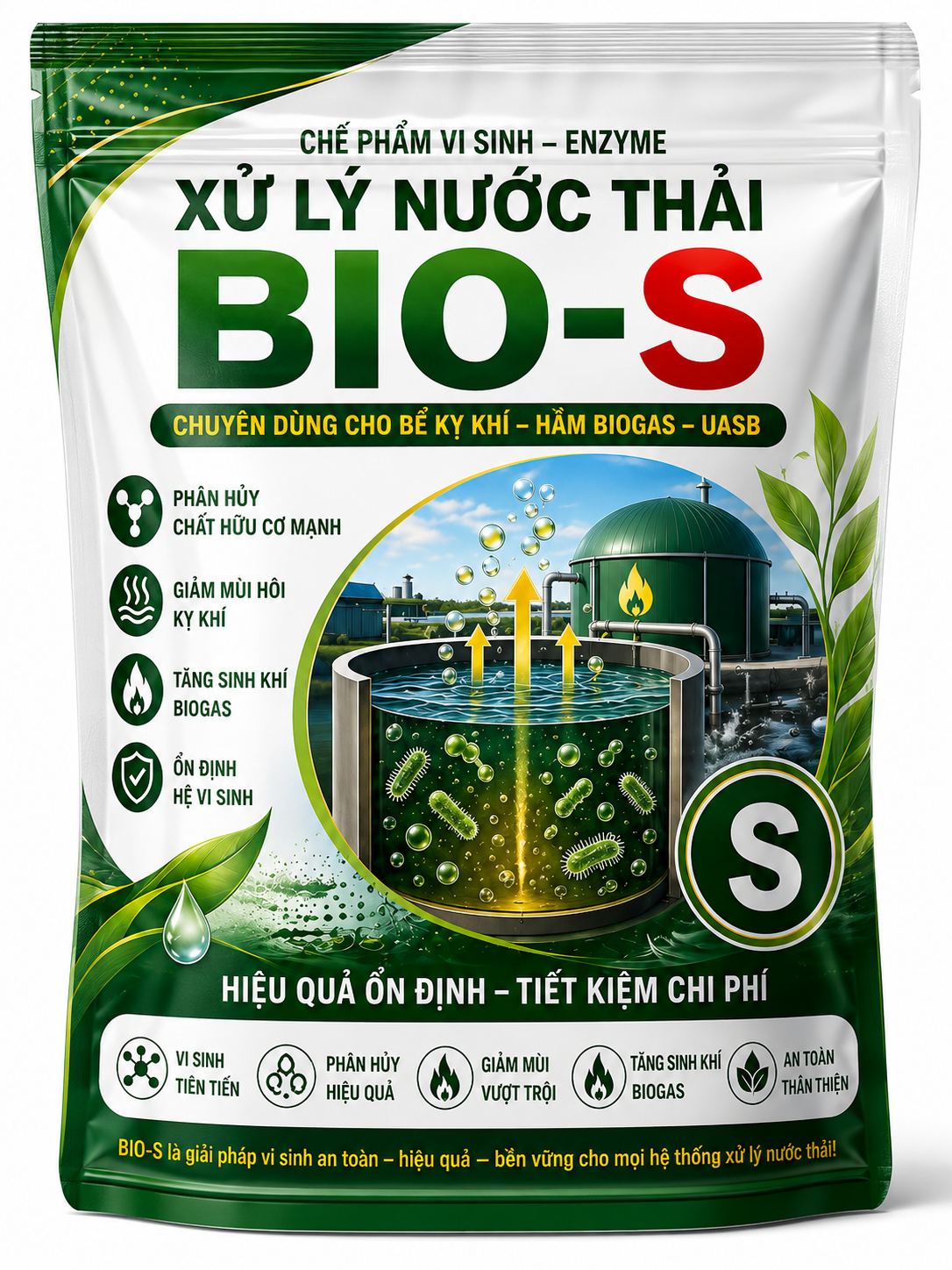 CHẾ PHẨM VI SINH – ENZYME XỬ LÝ NƯỚC THẢI BIO-S